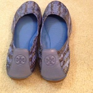 Tory Burch snakeskin flats